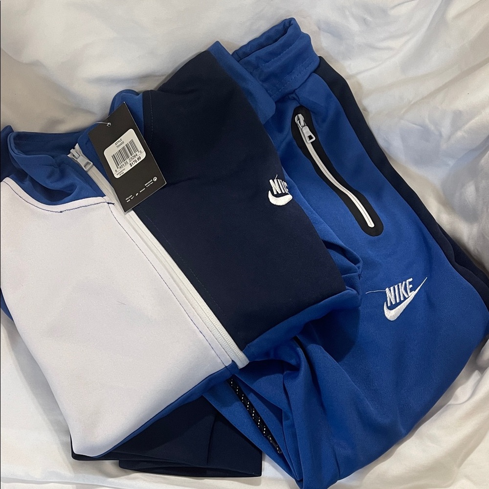 Nike Kids Blue and Black Joggers